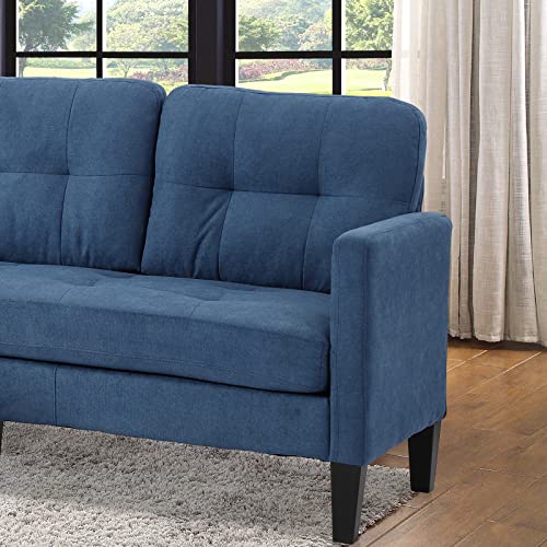 JOVNO Sofa, Adjustable L-Shaped Sofa, Modern Craftsmanship Nordic Style Fashion Sofa Set, Apartment Living Room Sofa with Storage for Small Space（Blue）