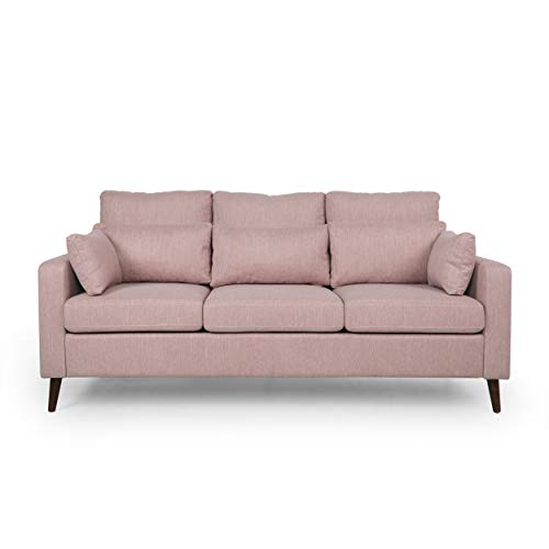 Christopher Knight Home Roselle Sofas, Light Blush + Espresso