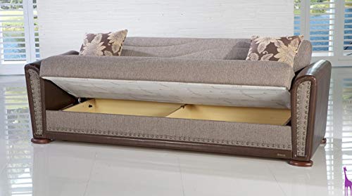 ISTIKBAL Multifunctional Furniture Living Room SOFA SLEEPER Redeyef Brown ALFA Collection