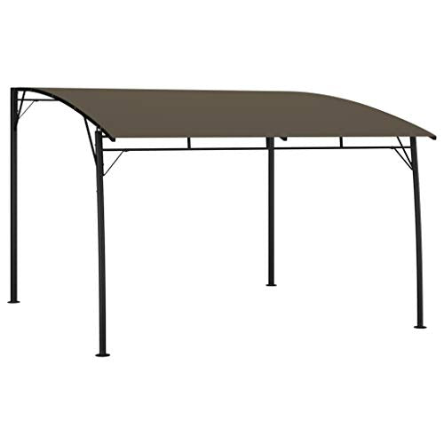 SOONHUA Gazebo Canopies, Gazebos & Pergolas Outdoor Garden Sunshade Awning Sunproof and Waterproof Party Tent Courtyard Shade Sail 9.8'x9.8'x8.4' Taupe