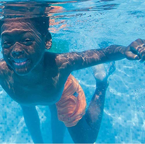 BF-DCGU Round Frame Above Ground Pool, Metal Frame Pool, Pond Family Swimming Pool Metal Frame Structure Pool Easy Set Up, Suitable for Kids, Toddlers, Adults