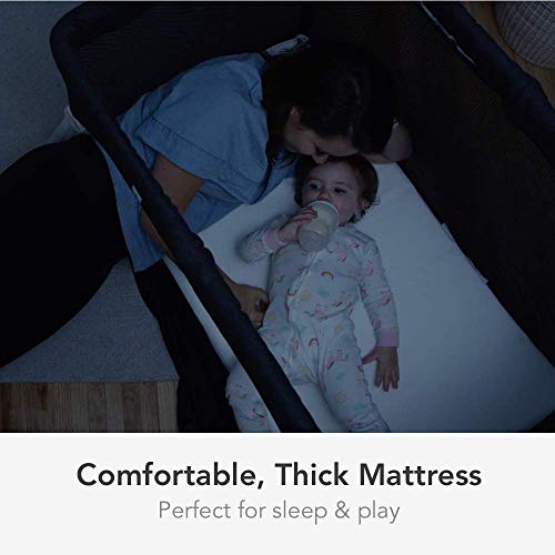 Lotus Travel Crib - Backpack Portable, Lightweight, Easy to Pack Play-Yard with Comfortable Mattress - Certified Baby Safe