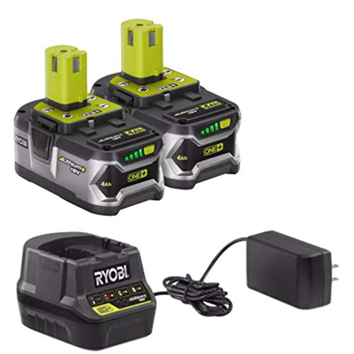 RYOBI 16 in. One+ 18-Volt Lithium-Ion Hybrid Walk Behind Push Lawn Mower Kit - with Batteries & Charger – P1121