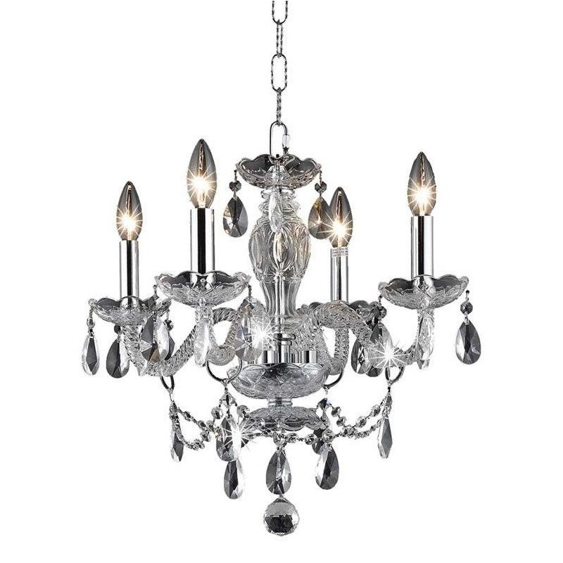 Royal Crystal Chandelier in Chrome