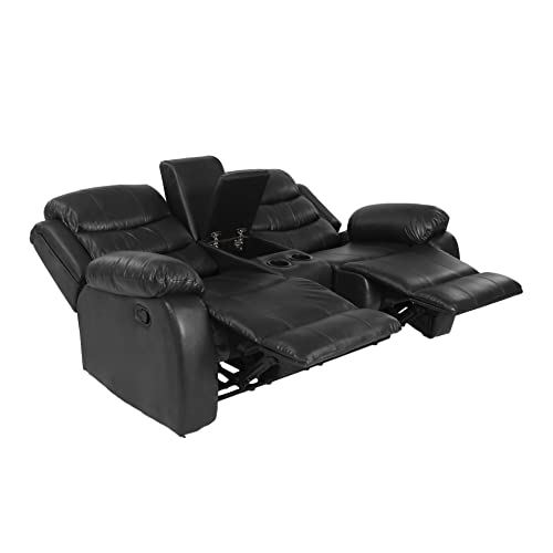 Merax YA-W22334250 Love Seats, 2-Seater, Black