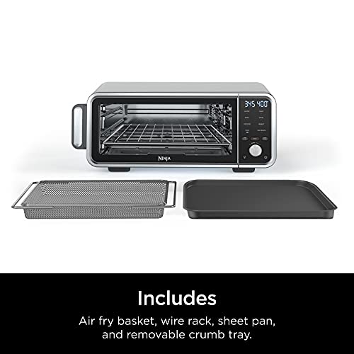 Ninja SP201 Foodi 8-in-1 Digital Air Fry Oven Pro, Countertop Oven, Broil, Dehydrate, 1800-watts, Stainless Steel