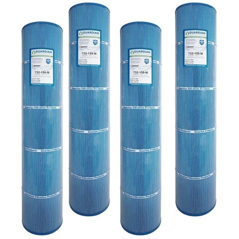 4-Pack Guardian Antimicrobial Pool Spa Filter Replaces Unicel C-7495 Hayward Swimclear C5020 5000 CX1260RE FC-1296 PA126 Microban