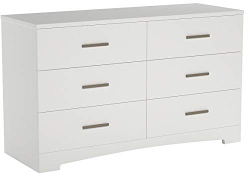 South Shore Gramercy 6-Drawer Double Dresser, Pure White