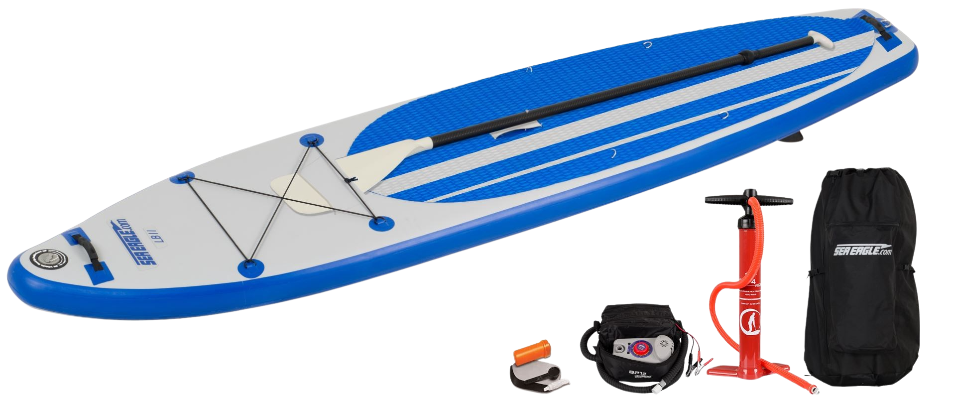 Sea Eagle LB11K_EP LongBoard 11 Inflatable Board Electric Pump Package New