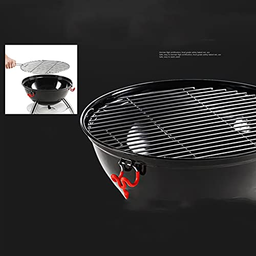 HYAN Barbecue Grill Barbecue Grill Outdoor Portable 3-5 People Or More Round Charcoal Barbecue Stove Brazier Stainless Steel Smoker BBQ for Picnic Barbecue Shelves