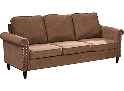 Modern Fabric Sofa Couch and Sofas Contemporary 3 Seat Sofa for Home Living Room Furniture