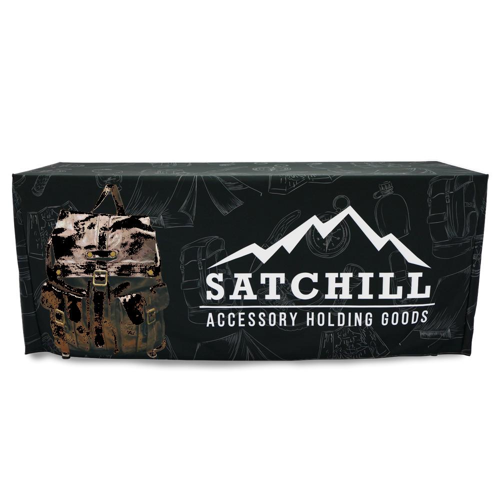 Fitted Table Throw Full Color 6 Ft. 4-Sided With Custom Dye-Sub Print
