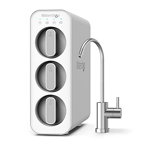 Waterdrop TSC Under Sink Water Filter System, USA Tech, Smart Filter Life Reminder, Reduce Most of Chlorine, Lead, Fluoride, Bad Taste and Odor