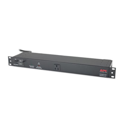 APC NET9RMBLK Black Rackmount SurgeArrest, 9 Outlet, 120V