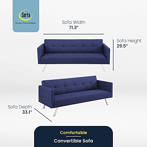 Serta Paragon Convertible Sofa Bed, 71.3