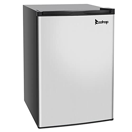 ZOKOP 3 Cu.ft Compact Upright Freezer, Free Standing Mini Freezer with Single Door and Shelves, Adjustable Leveling Legs for Home, Office, Dormitory, Apartment (Black)