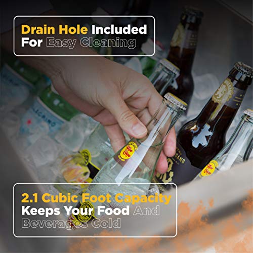 Coyote 25 Inch Stainless Steel Drop-in Cooler