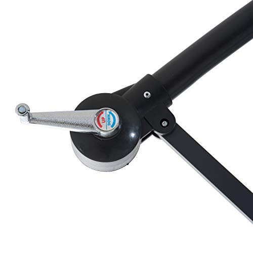 Outsunny 10' Cantilever Hanging Tilt Offset Patio Umbrella with UV & Water Fighting Material and a Sturdy Stand, Green