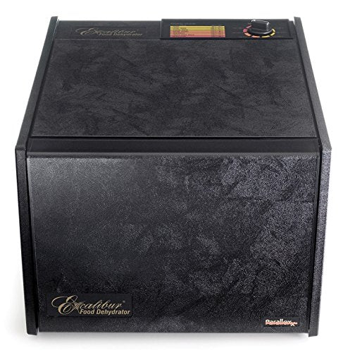 Excalibur Food Dehydrator 9-Tray Electric with Adjustable Thermostat Accurate Temperature Control Faster Drying, Black