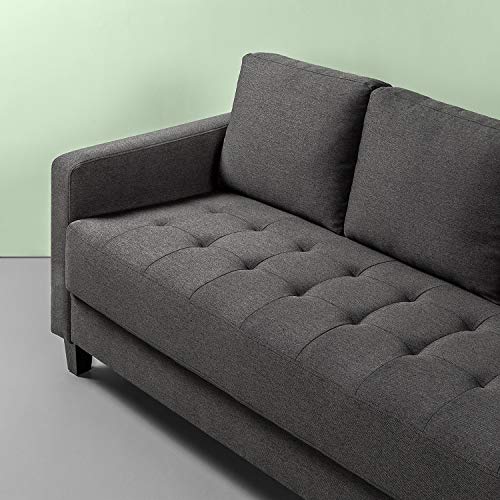 ZINUS Sunny Sofa Couch / Easy, Tool-Free Assembly, Steel Grey