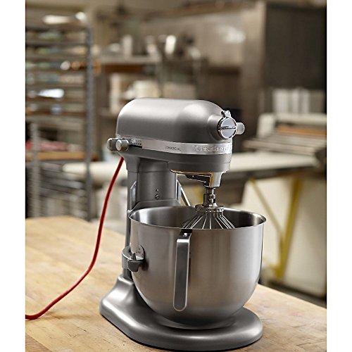 KitchenAid KSM8990DP 8-Quart Commercial Countertop Mixer, 10-Speed, Gear-Driven, Dark Pewter