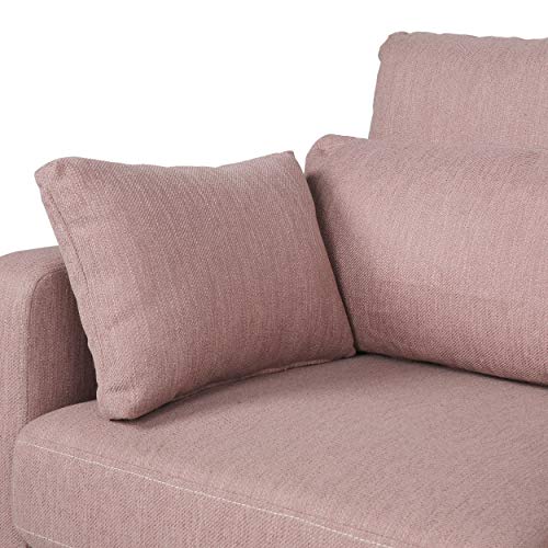 Christopher Knight Home Roselle Sofas, Light Blush + Espresso