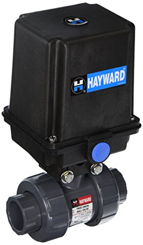 Hayward EAUTB110STE 1-Inch EAUTB Series Actuated 2-Way True Union Ball Valve with Threaded EPDM Seal