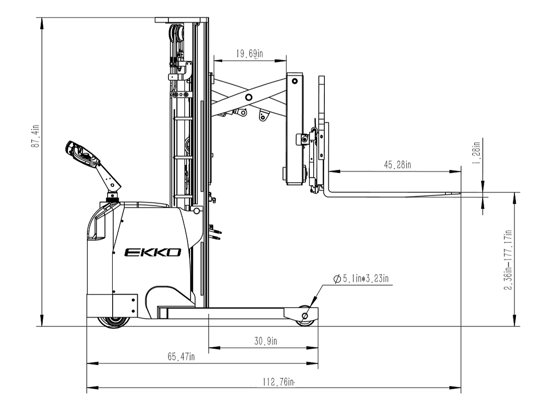 Ekko ER15L Walkie Reach Truck 138