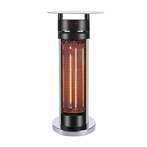 Stands Portable Patio Heater,Indoor Electric Heaters - Bistro Table, Carbon IR Heating Element, Glass, in The Warmth, Robust, Heating Function