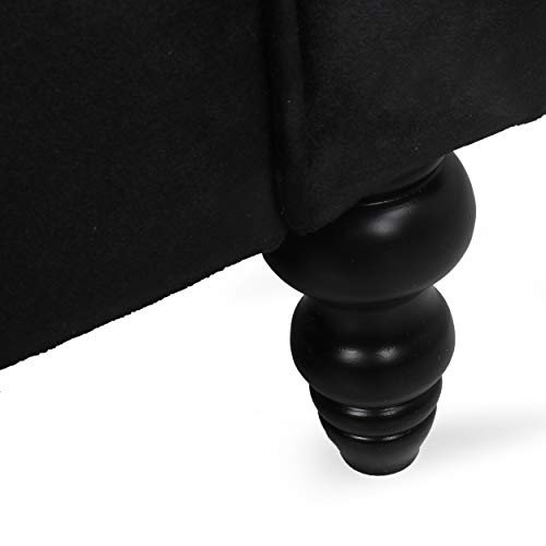 Christopher Knight Home Knouff Sofas, Black + Dark Brown