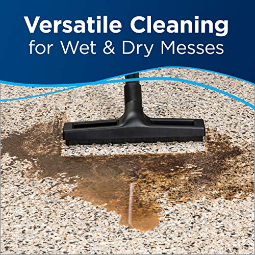 BISSELL Garage Pro Wall-Mounted Wet Dry Car Vacuum/Blower with Auto Tool Kit, 18P03-Gray, Gray