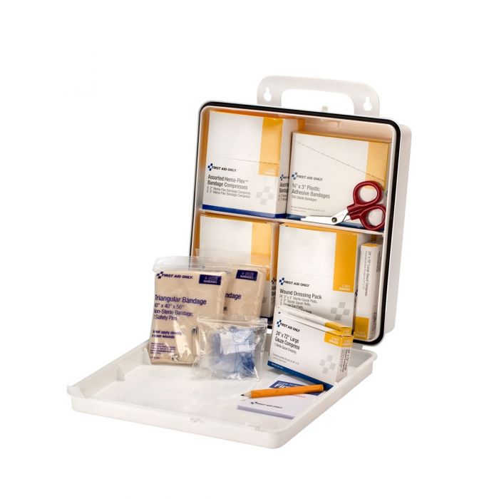 First Aid Only 50 Person National Standard Bus First Aid Kit, Plastic Case - (Case of 3)