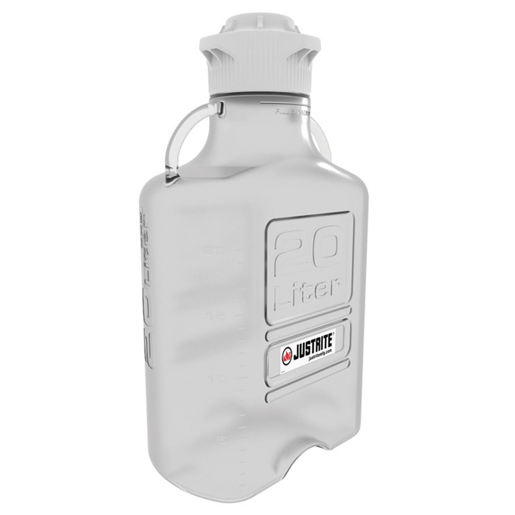 Justrite Carboy, 20 L, Copolyester, 120mm Cap