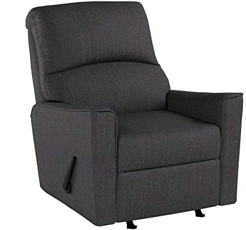 Signature Design by Ashley - Alenya Contemporary Manual Rocker Recliner, Charcoal