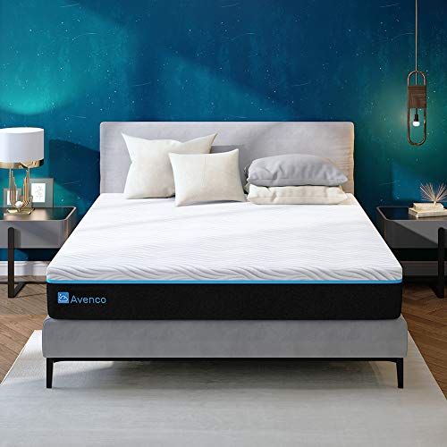 California King Mattress, Avenco Premium California King Memory Foam Mattress in a Box, 10 Inch Gel-Infused Cal King Mattress with Removable Plush Cover, Ultimate Comfort & Supportive