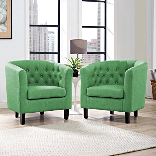 Furniture XO Cason 2 Piece Upholstered Fabric Armchair Set WL-04270-MW