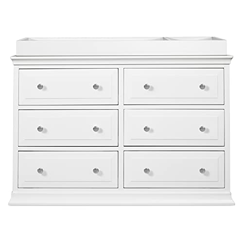 Davinci Signature 6-Drawer Double Dresser in White