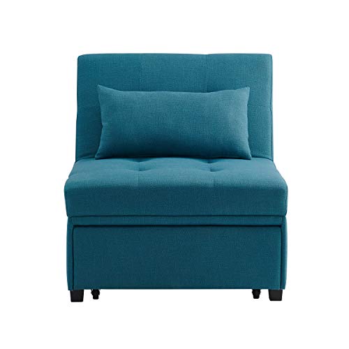 Powell Teal Adjustable Sofa Bed Marnie Chair