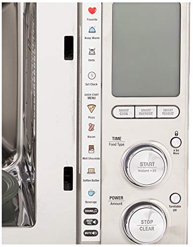 Breville BMO850BSS the Smooth Wave countertop microwave oven, Brushed Stainless Steel