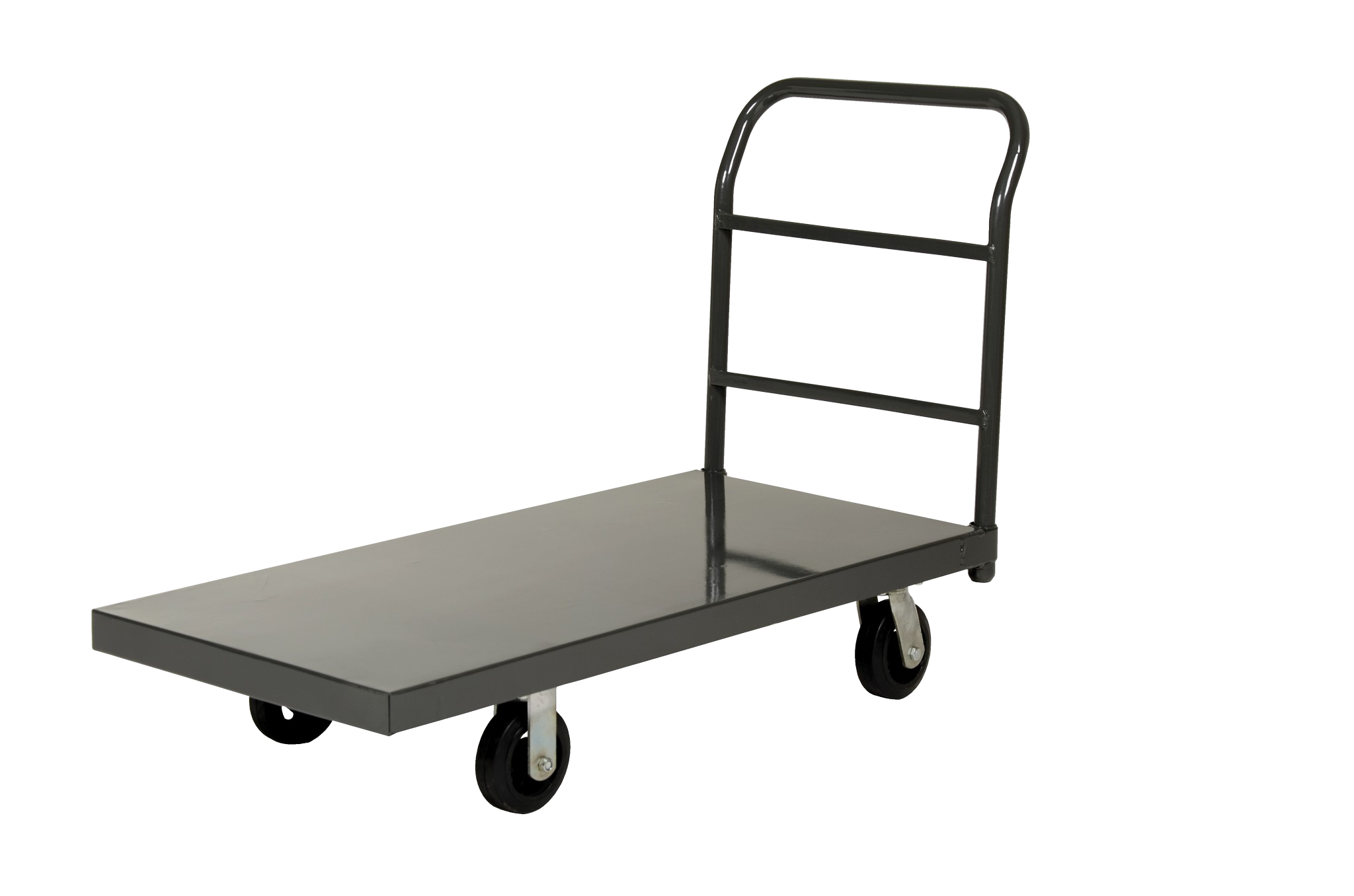 Vestil ECSPT-2448 2000 lb. Capacity Smooth Deck Steel Platform Truck Gray New