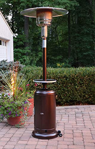 Hanover H001BR 7-Ft. 48,000 BTU Steel Propane Patio Heater, Hammered Bronze