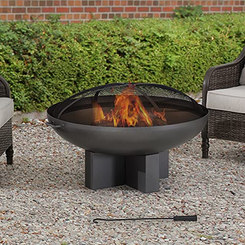 AmberCove Monticello Extra Large 40 in. Wood-Burning Firepit