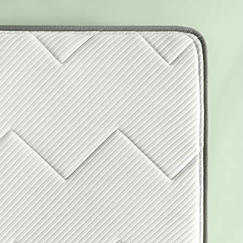 Zinus 10in Charcoal Euro Top Bonnel Spring Mattress, Twin