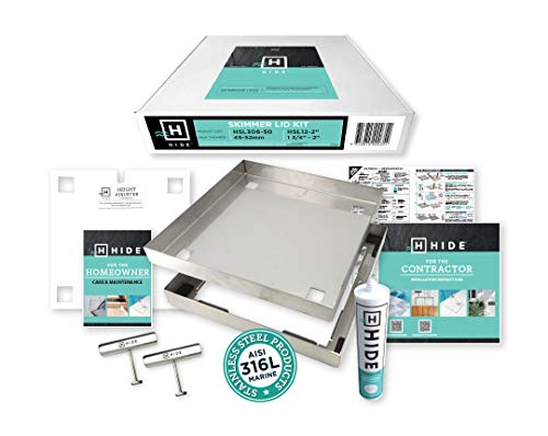 Hide Skimmer Cover Lids Replacement for Hayward Round Covers Retrofit with Children Safe -Pool Skimmer lids -Luxury Drain Cover Kit for Swimming Pools