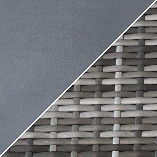 Sunnydaze Ardfield 4-Piece Outdoor Patio Conversation Furniture Set - Loveseat, Chairs and Coffee Table - Backyard Seating with Pillows - Mixed Gray Rattan with Gray Cushions