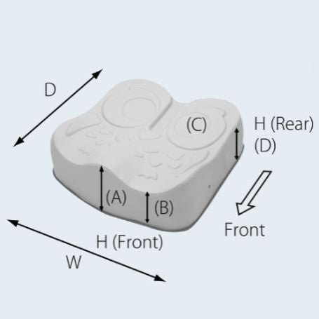 Colours Exgel Owl Contour Cushion - Wheelchair Cushion
