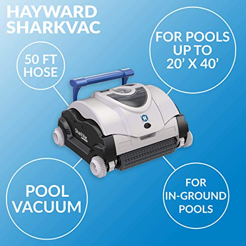 Hayward W3RC9740CUB SharkVac Robotic Pool Cleaner for In-Ground Pools (Automatic Pool Vaccum)