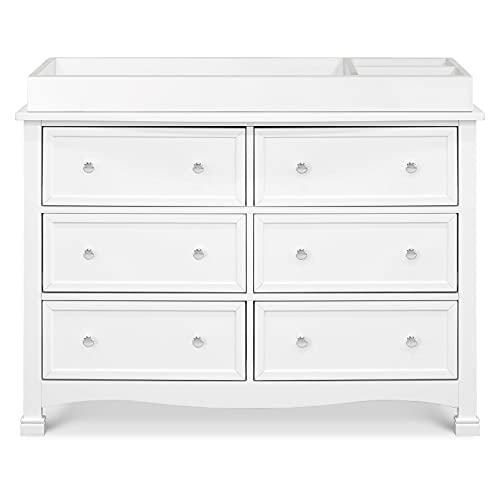 DaVinci Kalani 6-Drawer Double Wide Dresser in White