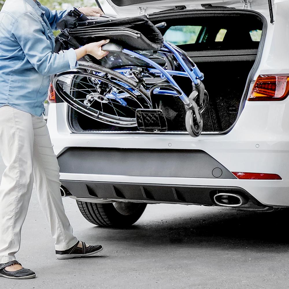 Strongback Mobility 24 Lightweight Folding Wheelchair with Attendant Brakes