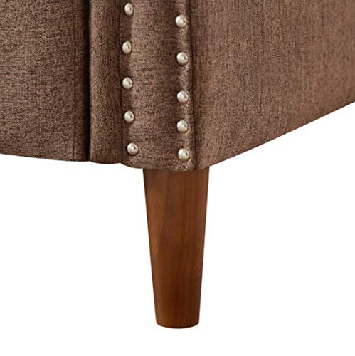 Modern Upholstered Love Seats, Loveseat Sofa (Sofa, Brown)